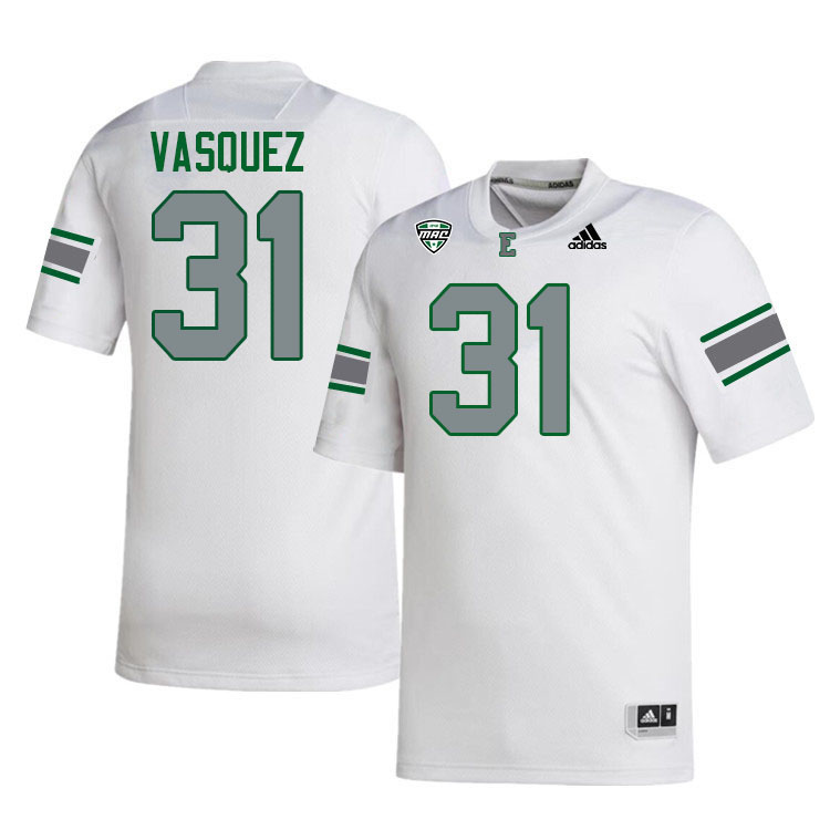 Eastern Michigan Eagles #31 Jesse Vasquez College Football Jerseys Stitched Sale-White